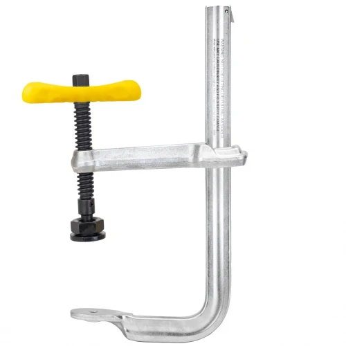 Clema F fixare sudura, Strong Hand, UM105M F-Clamps Medium Duty, capacitate 267 mm, forta 1089 kg, pad heavy duty, brat reversibil