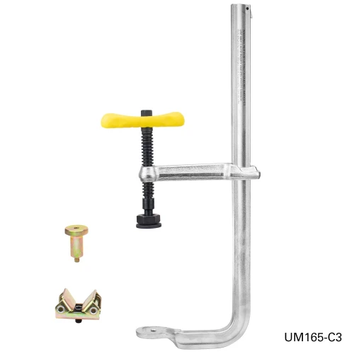 Clema F 4 in 1 fixare sudura, Strong Hand, UM165M-C3 4-in-1 Clamps, capacitate 419 mm, pad heavy duty, bloc extensie, V-Pad