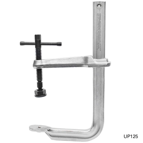 Clema F heavy duty fixare sudura, Strong Hand, UP125M, strangere 2177 kg, adancime 180 mm, sina 40x19 mm