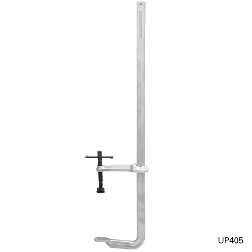 Clema F heavy duty fixare sudura, Strong Hand, UP405M, 1020 mm, strangere 2177 kg, adancime 180 mm, sina 40x19 mm
