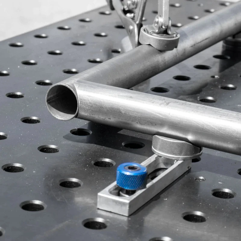Opritor D masa sudura, Strong Hand, T60630 D-Stop Bar, gauri 16 mm, aluminiu