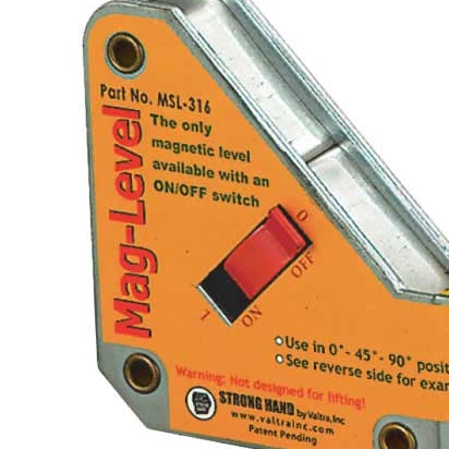 Nivela magnetica, Strong Hand, MSL-316 Mag-Level, comutator On/Off, 3 fiole
