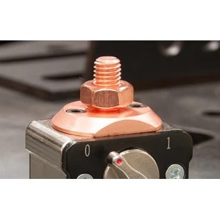 Masa magnetica sudura, Strong Hand, GM205 PowerBase Grounding Magnet, 500A, forta 50 kg, comutator ON/OFF, conector cupru