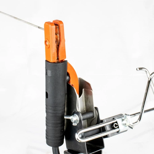 Suport universal pistolet MIG TIG, Strong Hand, MRD90 Universal Rest, cleste port electrod, carcasa inox, inaltime/unghi reglabile