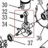 Ambielaj arbore cotit motoburghiu RURIS TT14, pozitia 33 pe plansa