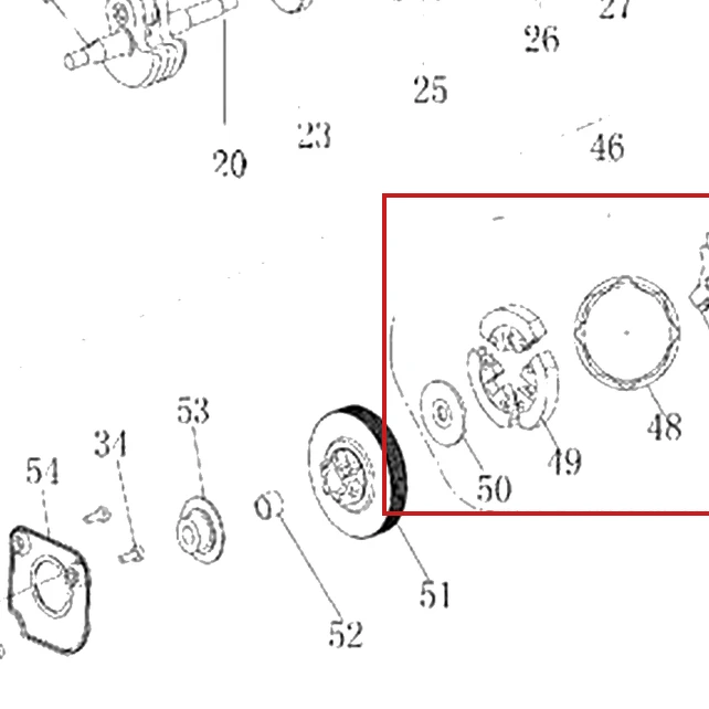 Ambreiaj motoferastrau RURIS DAC 401S, pozitia 46 plansa 2