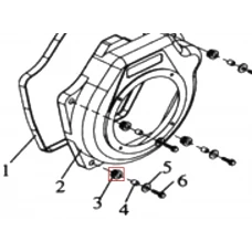 Amortizor motosapa RURIS 650/651KSD, pozitia 3, cod ps173f-7-3