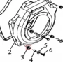 Amortizor motosapa RURIS 650/651KSD, pozitia 3, cod ps173f-7-3