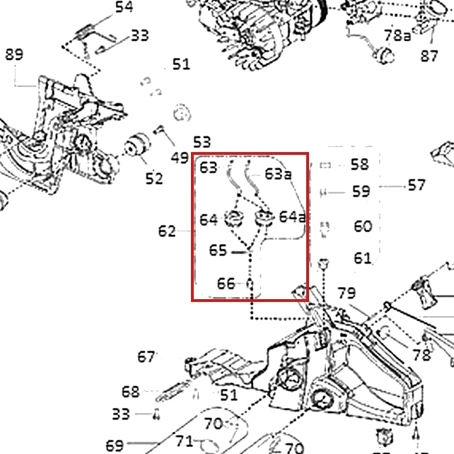 Ansamblu alimentare motoferastrau RURIS DAC 401S, pozitia 62 plansa 1
