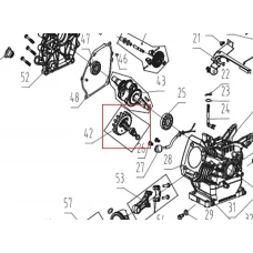 Ansamblu ax came motor motocultor RURIS 731K, pozitia 42, cod ps731k-3-42