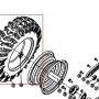 Anvelopa 16x4.8-8 freza zapada RURIS Everest 1009, pozitia 47, cod ps1009-4-47