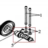 Arbore came motosapa RURIS 650/651KSD, pozitia 5 pe plansa