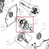 Arbore motor motosapa RURIS 701KS, pozitia 43 pe plansa