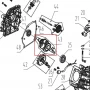 Arbore motor motocultor RURIS 731K, pozitia 43, cod ps731k-3-43