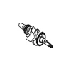 Arbore motor scarificator gazon RURIS RXH999, pozitia 6 plansa 11
