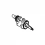 Arbore motor scarificator gazon RURIS RXH999, plansa 11 pozitia 6, cod psrxh999-11-6
