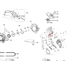 Arc motoferastrau RURIS DAC 401S, plansa 1 pozitia 8, cod ps401s-1-08
