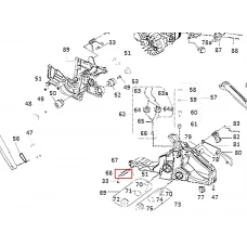 Arc motoferastrau RURIS DAC 401S, plansa 1 pozitia 68, cod ps401s-1-68