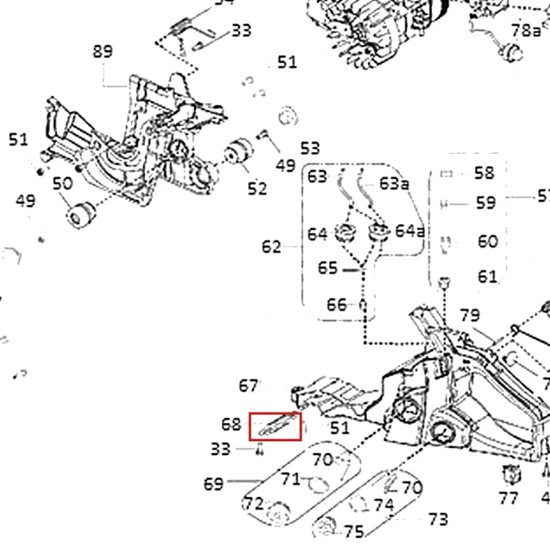 Arc motoferastrau RURIS DAC 401S, pozitia 68 plansa 1