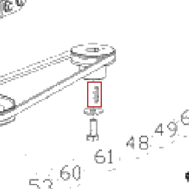 Arc RURIS DAC 777K motocositoare, pozitia 61 plansa 3 a masinii
