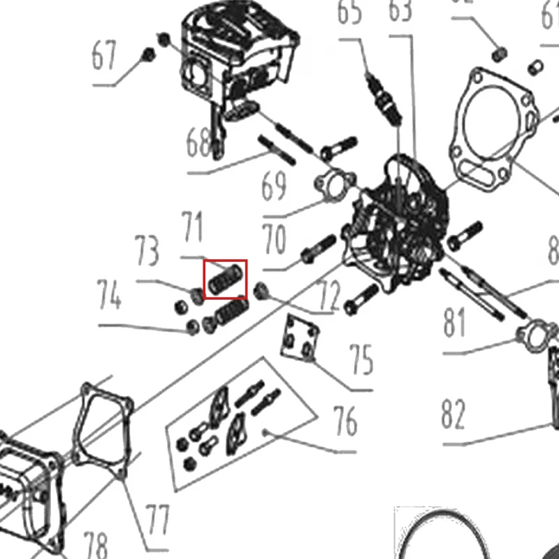 Arc supapa motor motocultor RURIS 731K, pozitia 71 pe plansa