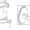 Ax came motor scarificator gazon RURIS RXH999, pozitia 7 plansa 12