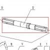 Ax freze motosapa RURIS 650/651KSD, pozitia 12 pe plansa