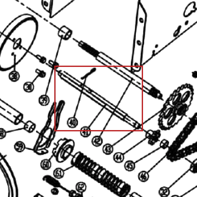 Ax hexagonal freza zapada RURIS Everest 1009, pozitia 41 pe plansa