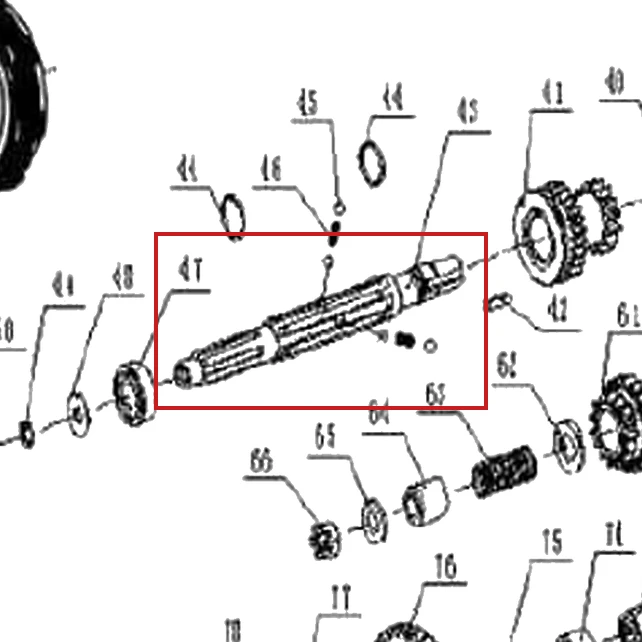 Ax motosapa RURIS 1001KSD, pozitia 43 pe plansa