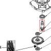 Ax motoburghiu RURIS TT14, pozitia 5 pe plansa