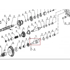 Ax motosapa RURIS 1001KSD, pozitia 71, cod ps1001ksd-3-71