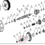 Ax (9 dinti) motosapa RURIS 1001KSD, pozitia 78, cod ps1001ksd-3-78