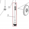 Ax pinion conic motosapa RURIS 650/651KSD, pozitia 17 pe plansa