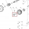 Ax pinion conic RURIS 731K motosapa, pozitia 29 plansa 2