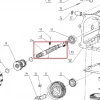 Ax pinion RURIS 731K motosapa, pozitia 39a plansa 2