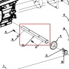 Ax hexagonal D32 motocultor RURIS 918, pozitia 13 pe plansa