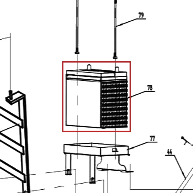 Baterie motocultor RURIS 918, pozitia 78 pe plansa