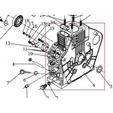 Bloc motor motosapa RURIS 650/651KSD, pozitia 4, cod ps173f-1-4