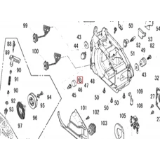 Blocator aerisire motoferastrau RURIS 142, pozitia 47, cod ps141-1-47