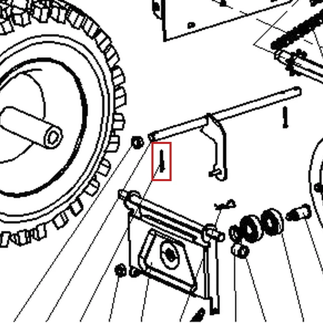 Bolt 2.5x25 RURIS Everest 603 freza zapada, pozitia 19 plansa 3