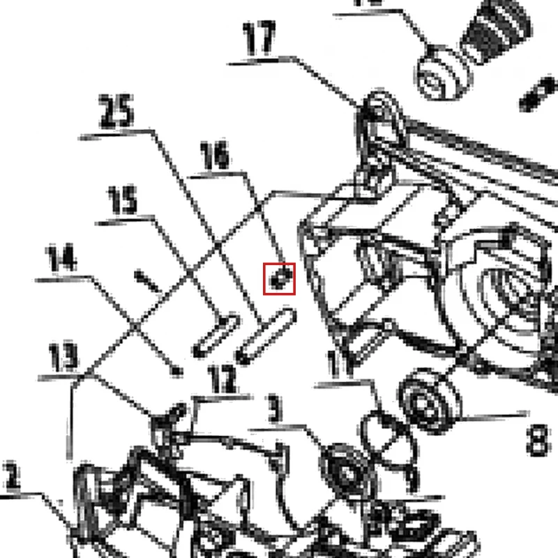 Bolt 6x9 motoferastrau DAC 456/506, pozitia A16 pe plansa