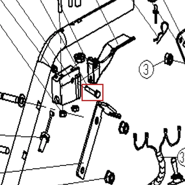 Bolt freza zapada RURIS Everest 603, pozitia 10 pe plansa