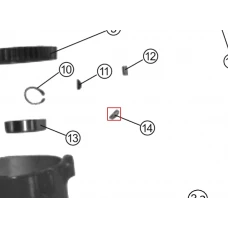Bolt motoburghiu RURIS TT10, pozitia 14, cod pstt10-2-14