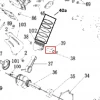 Bolt piston generator curent RURIS R-Power GE 1000, pozitia 39 pe plansa