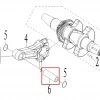 Bolt piston RURIS RXD 1700 masina defrisat, pozitia 6 plansa 12