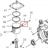 Bolt piston motoburghiu RURIS TT10, pozitia 44 pe plansa