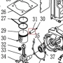 Bolt piston motoburghiu RURIS TT14, pozitia 31, cod pstt14-1-31