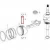 Bolt piston RURIS DAC 777K motocositoare, pozitia 3 plansa 4 a motorului