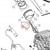 Bolt piston motor FC192 RURIS, pozitia 74 pe plansa