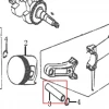 Bolt piston motor scarificator gazon RURIS RXH999, pozitia 3 plansa 11